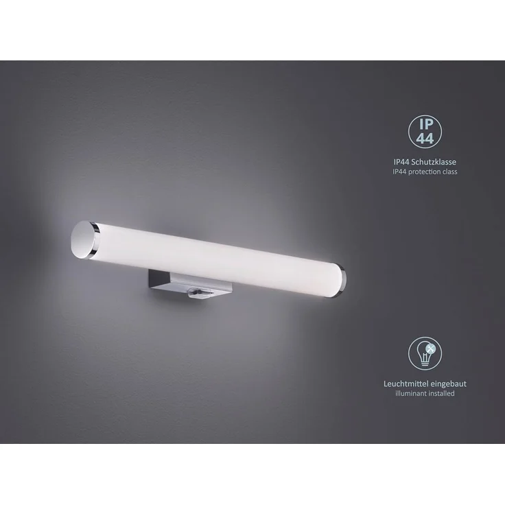 lightling LED Wandleuchte Leo, LED fest integriert, Warmweiß, mit Ein- und Ausschalter, IP44 – Bild 2