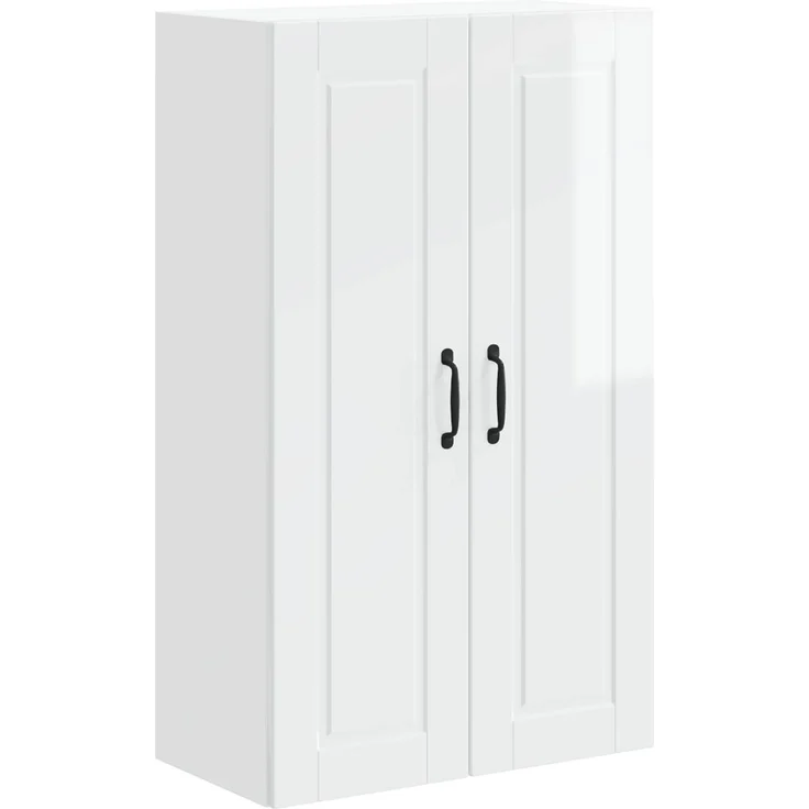 vidaXL Wandschrank PORTO Hochglanz-Weiß 60 x 31 x 100 cm Holzwerkstoff 885489 – Bild 2