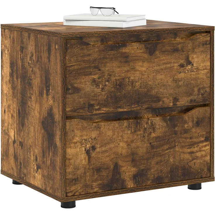 vidaXL Aufbewahrungsschrank 60 x 48 x 57 cm Holzwerkstoff Räuchereiche 888832 – Bild 3