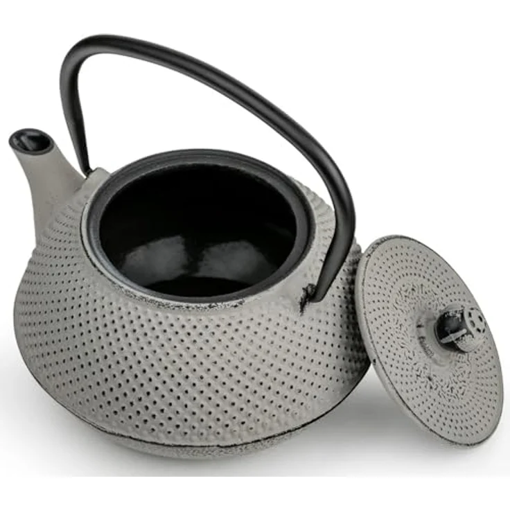 Bredemeijer Teekanne Jang 0,8l Gusseisen grau + Filter 153022 – Bild 5
