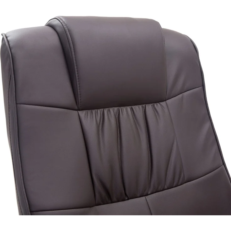 DESVIAE Sessel mit Massagefunktion und Hocker 80x64x39 cm, Stahl, Braun – Bild 8