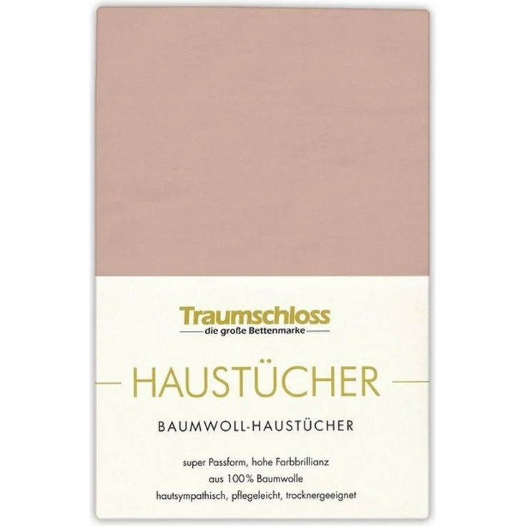 Traumschloss Betttuch Haustuch, 100% Baumwolle, Gummizug: ohne, (1 Stück), aus 100% Baumwolle, ohne Gummizug – Bild 3