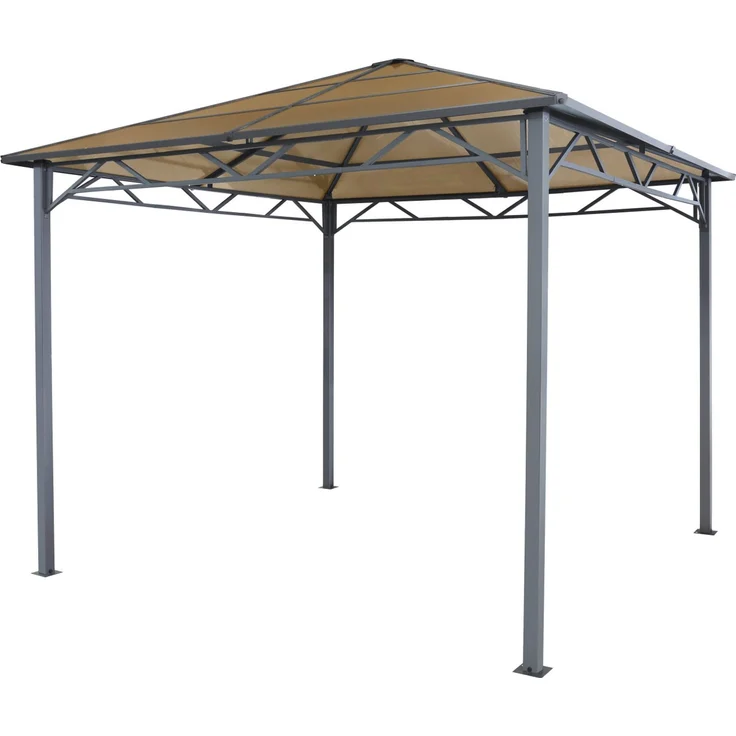 Tepro Pavillon Jackson 276 x 276 cm anthrazit Gartenzelt Gartenpavillon – Bild 5