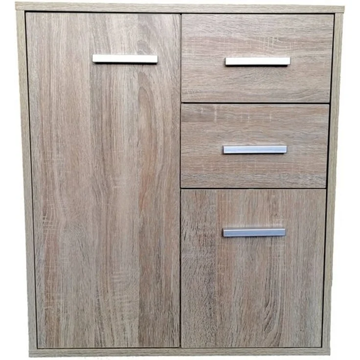 HTI-Living Sideboard Kommode mit 2 Schubladen Nina Sonoma (Stück, 1 Kommode), Anrichte Sideboard Schrank – Bild 4