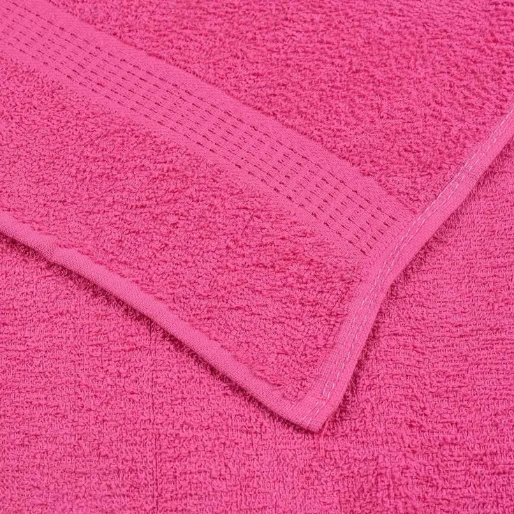vidaXL Handtücher FROGN 10 Stk. Rosa 100x200 cm 360 g/m² 137060 – Bild 6
