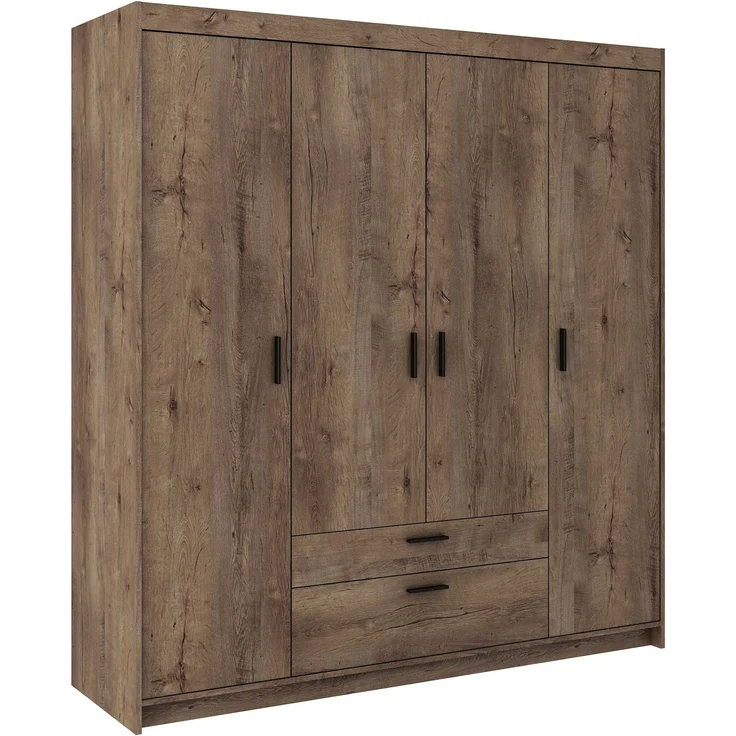 AX LIVING Schubladenschrank Garderobe Eiche Lefkas Storicos 4T 176,3cm – Bild 1