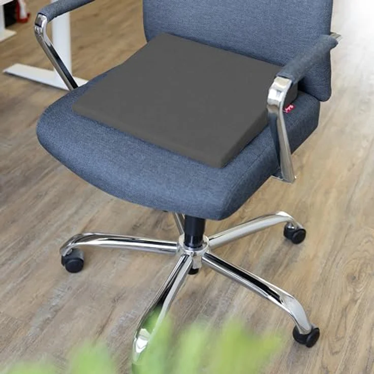 Herlag Keilkissen Stella, Ergonomisches Sitzkeilkissen 37 x 33 x 7/2cm Waschbarer Bezug – Bild 3