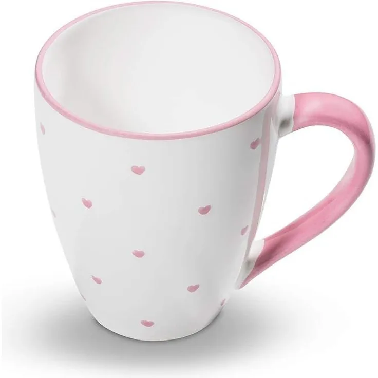 Gmundner Keramik Herzerl Rosa, Frühstücksbecher Max 0,3 Liter