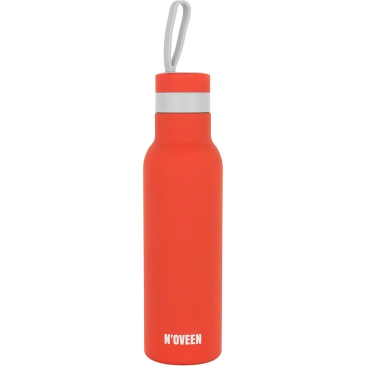 NOVEEN Satin Edelstahl Thermoflasche | 500 ml, Rot