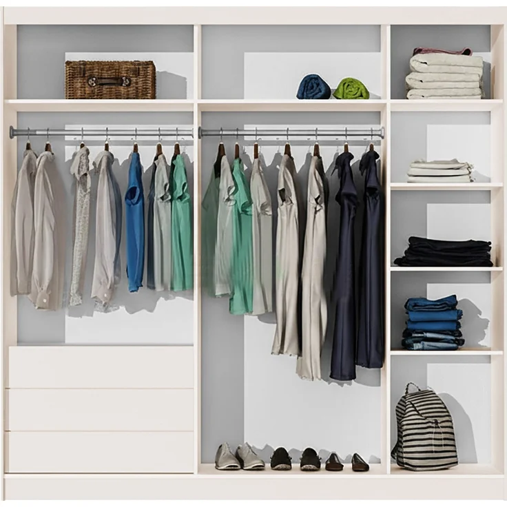 Mirjan24 Kleiderschrank Joxi 226 (Farbe: Cashmere), 220 x 65 x 226 cm – Bild 3