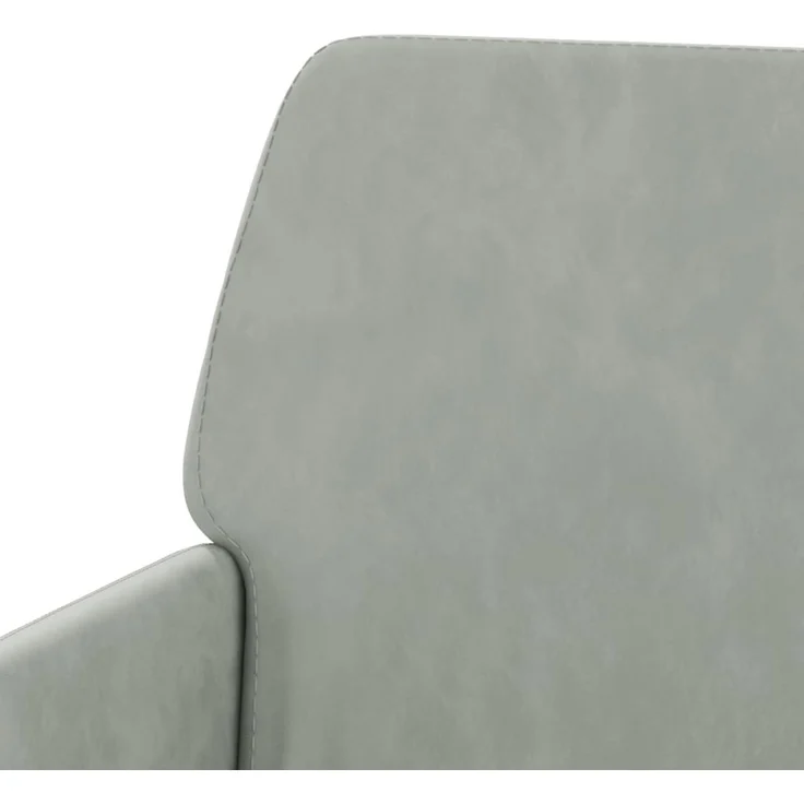 Sessel wohnzimmer, Relaxsessel Hellgrau 62x79x79 cm Samt – Bild 6