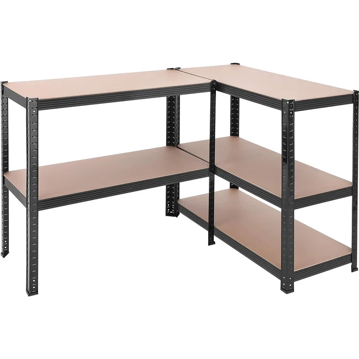 Songmics Lagerregal mit 5 Regalböden, 180 x 90 x 40cm, bis 875 kg belastbar (175 kg pro Ablage), Schwerlastregal mit verstellbaren Ablagen, verstärktes Stahlgestell, Schwarz – Bild 9