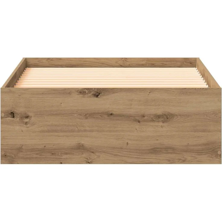 vidaXL Bettrahmen mit Speicher Artisan-Eiche 90 x 190 cm Holzwerkstoff 3333991 – Bild 5