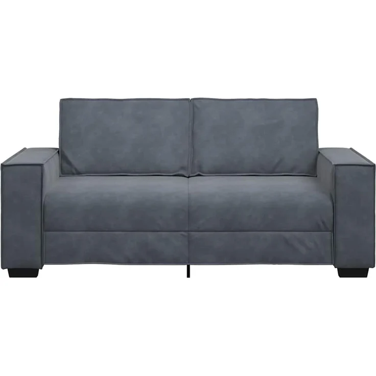 vidaXL 2-Sitzer-Sofa Dunkelgrau 180x78x84 cm Samt 4105021 – Bild 3