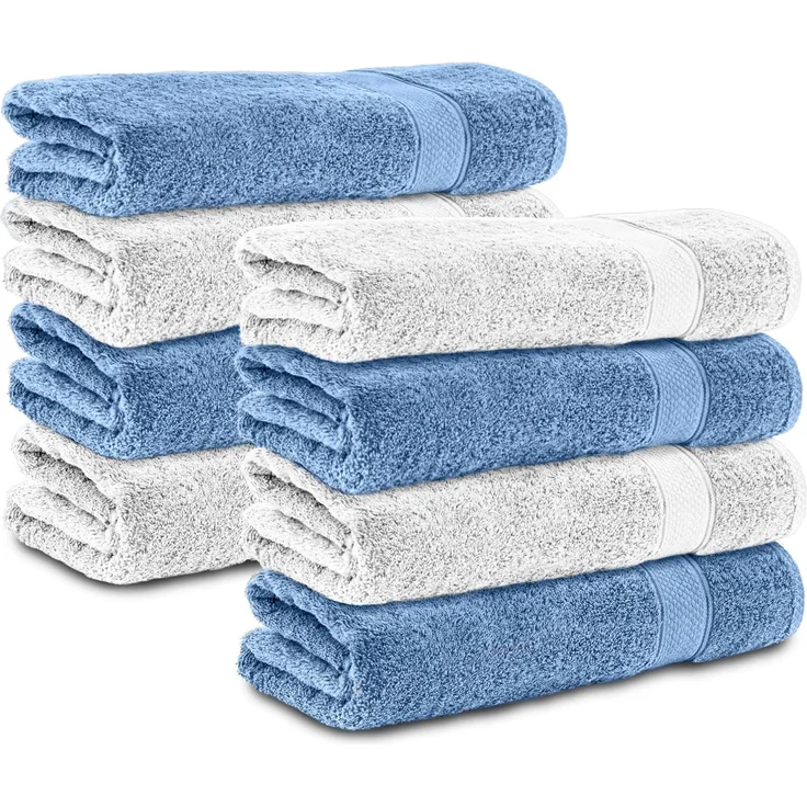 Komfortec Handtuch Set 50x100 cm aus 100 % Baumwolle, Frottee (Packung, 8-St), Handtücher Set, Weich, Towel – Bild 1