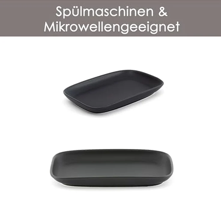 Hanseküche Servierteller Servierteller Vorspeisen Teller, Steingut, (Mezze Teller Servierteller aus Steingut, 4-tlg, 4er Set), Spülmaschinengeeignet – Bild 7
