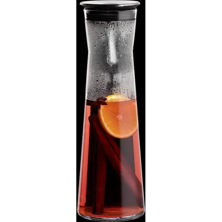Bohemia Cristal 093 006 103 Simax Karaffe Ca. 1100 ml Aus Hitzebeständigem Borosilikatglas mit Praktischem Ausgießer Aus Edelstahl ''Indis'' – Bild 6