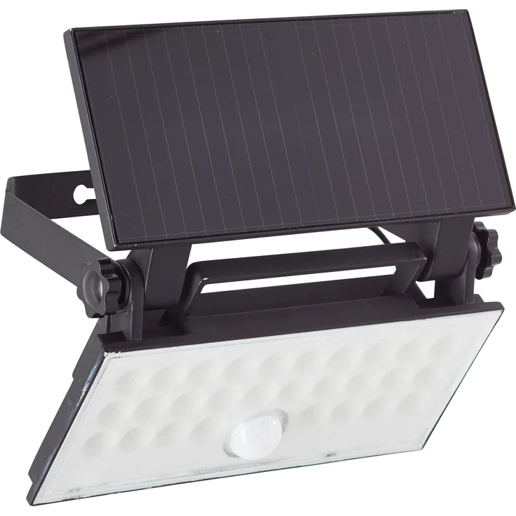 Brilliant LED Außen-Wandleuchte Luton Außenlampe Solar, 19 cm, 1000 lm, 4100 K, schwenkbar, schwarz – Bild 7