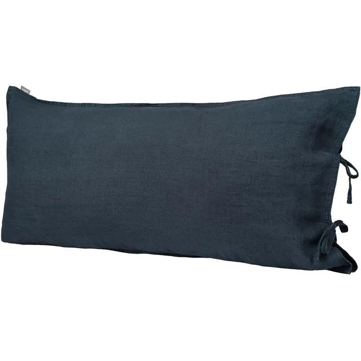 Kissenbezug ca. 40x80 cm tiefsee-blau 100% Leinen beties "Leinen"