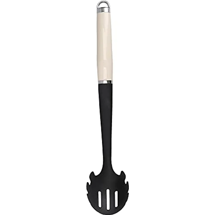 KitchenAid Pasta-Servierlöffel, Hitzeresistent, Antihaftbeschichtung, Spaghettilöffel – Almond Creme – Bild 4
