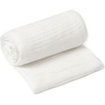 Clair de Lune Decke für Kinderbett, extra weiche gebürstete Baumwolle, gemustert, weiß