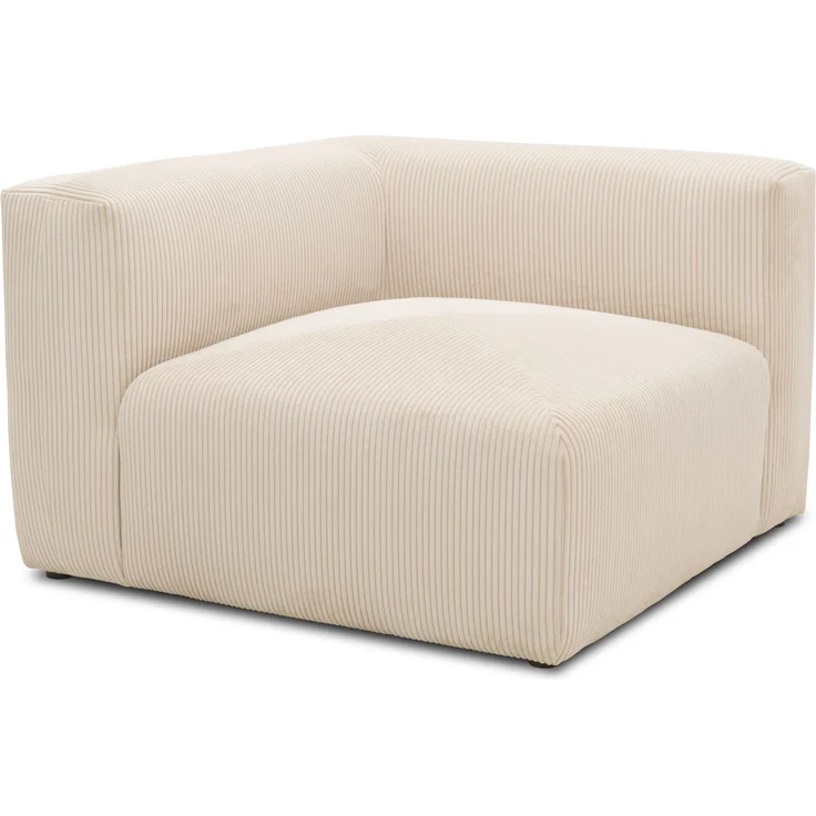 DOMO. collection Polsterecke 800011, Modul-Polstersessel, quadratisch, individuell kombinierbar, Cord, Armsessel, Cocktailsessel, Loungesessel, 108 x 108 x 69 (BxTxH), creme – Bild 2
