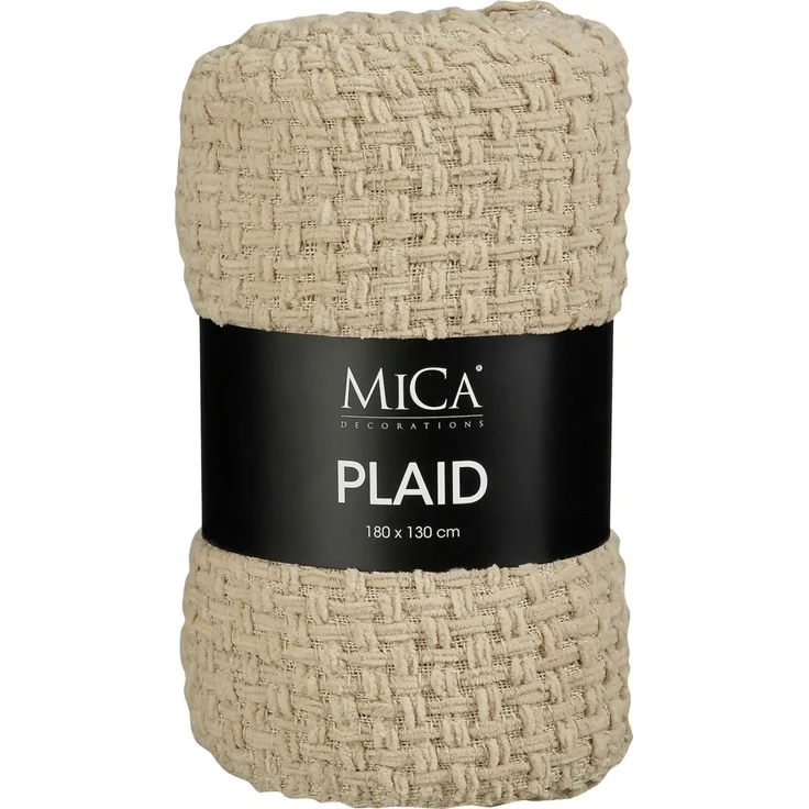 Mica Decorations Decke Cosenza 130x180 cm beige