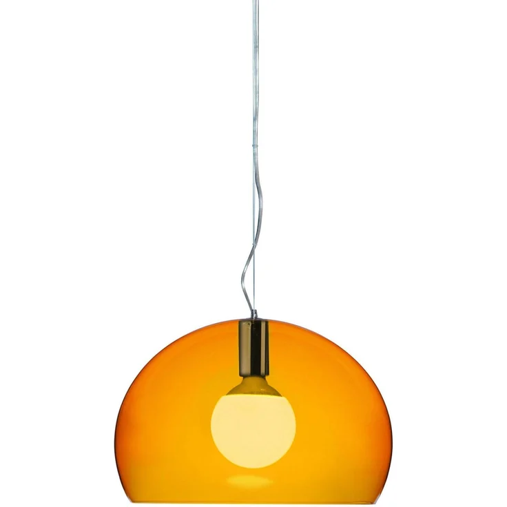 Kartell Small Fl/Y, Suspension Lamp, Orangefalben