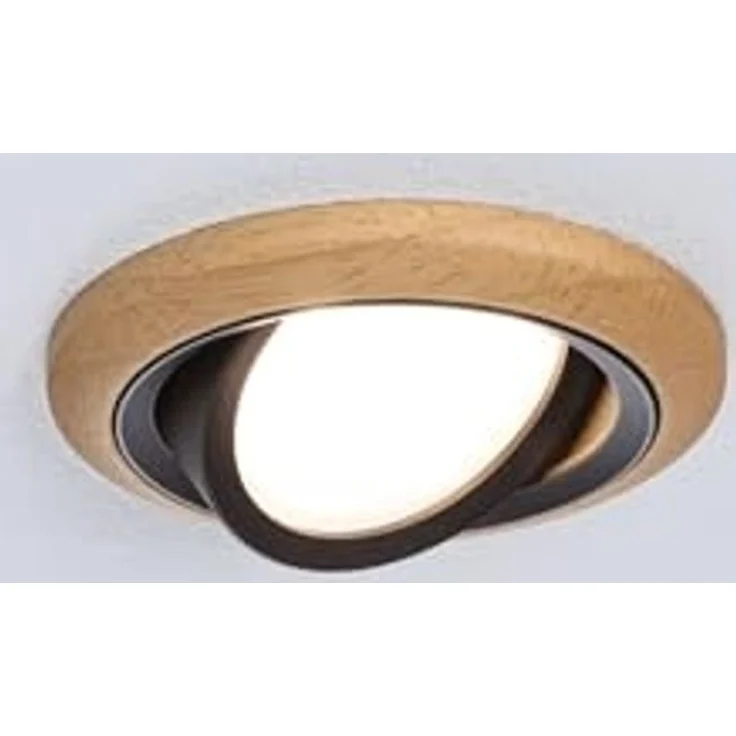 Paulmann 92237 LED Einbauleuchte Lanati 3er-Set schwenkbar 2700K Holzoptik Schwarz – Bild 7