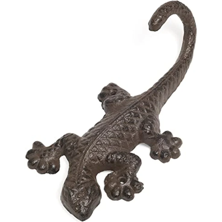 Moritz Wandgarderobe Garderobe Salamander Garderobenleiste Haken Gußeisen Kleiderhaken Garderobenhaken Vintage – Bild 1