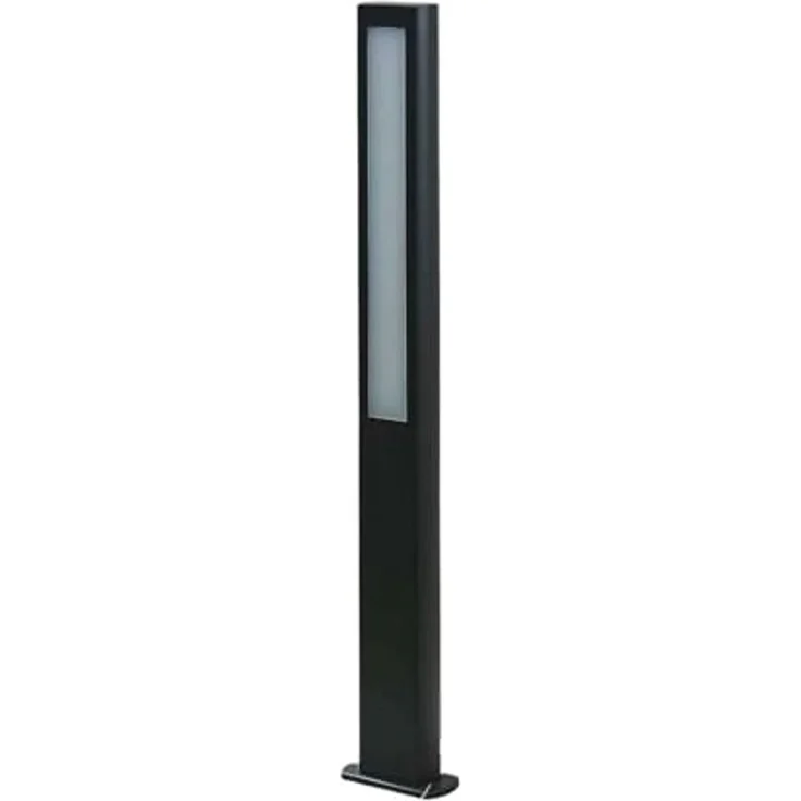Lucande LED Pollerleuchte Mhairi, LED-Leuchtmittel fest verbaut, warmweiß, Modern, Aluminium-Druckguss, Acryl, anthrazit, weiß, 2 flammig, inkl. – Bild 1