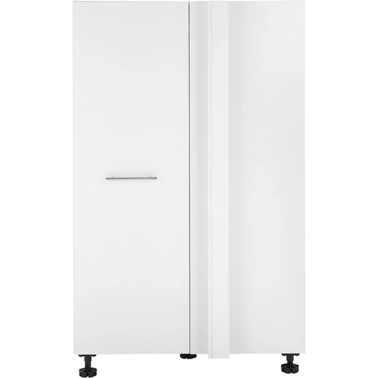 Laundreezy Eckschrank Laundreezy, Eckschrank BxHxT 100 x 162 x 68 cm (1-St) Breite 100cm, Tür L/R montierbar, Softclose-Funktion – Bild 2