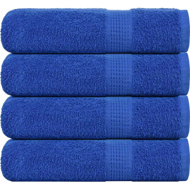 vidaXL Handtücher FROGN 4 Stk. Blau 50x100 cm 360 g/m² 136711