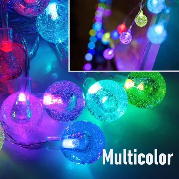ABC LED-Lichterkette mit Sternmotiv, 10 m, für Innen- und Außenbereich – Bild 5