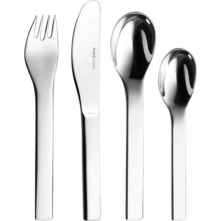 Kinderbesteck 4-teilig ONE Mini poliert mit Gravur