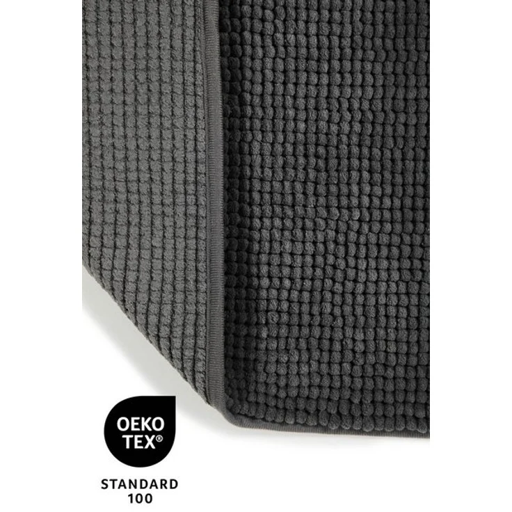 OTTO home Badematte Kaelan, weicher Chenille, Höhe 14 mm, rutschhemmend beschichtet, fußbodenheizungsgeeignet, Polyester, rechteckig, Badvorleger, Badteppich weiches Chenille, pastellfarben, Badezimmer – Bild 4