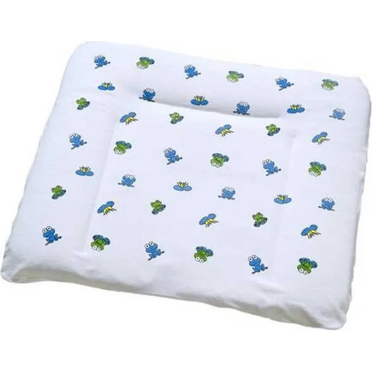 Odenwälder Frottee-Bezug f. Wickelauflage Frosch blau 75x85