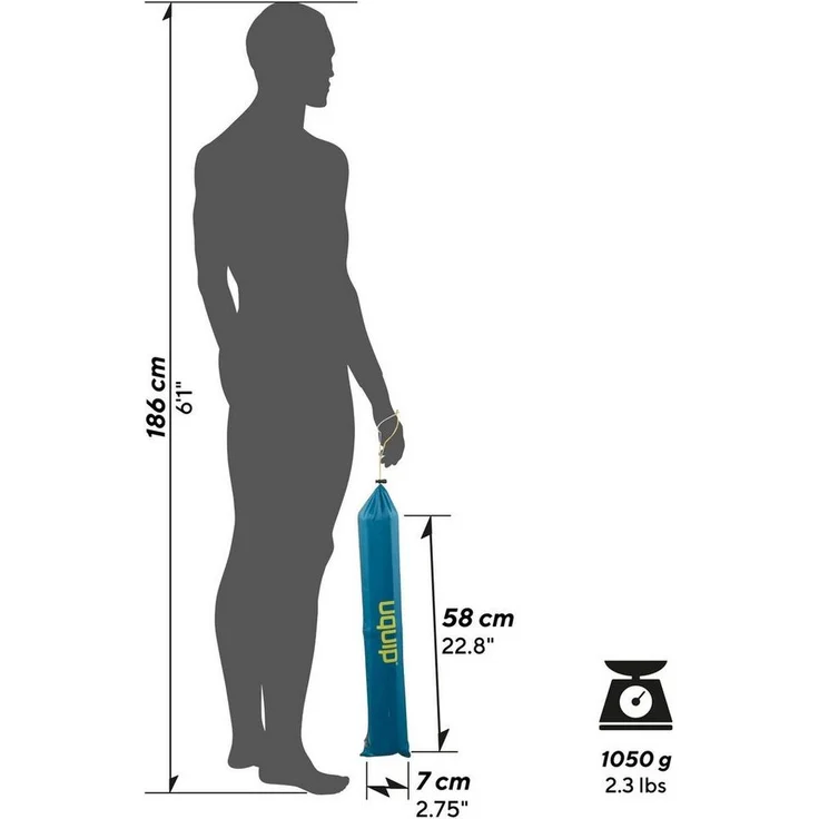 UQUIP Campingtisch Campingtisch Liberty M Camping Falttisch, Rolltisch Klapptisch Leicht Alu – Bild 2