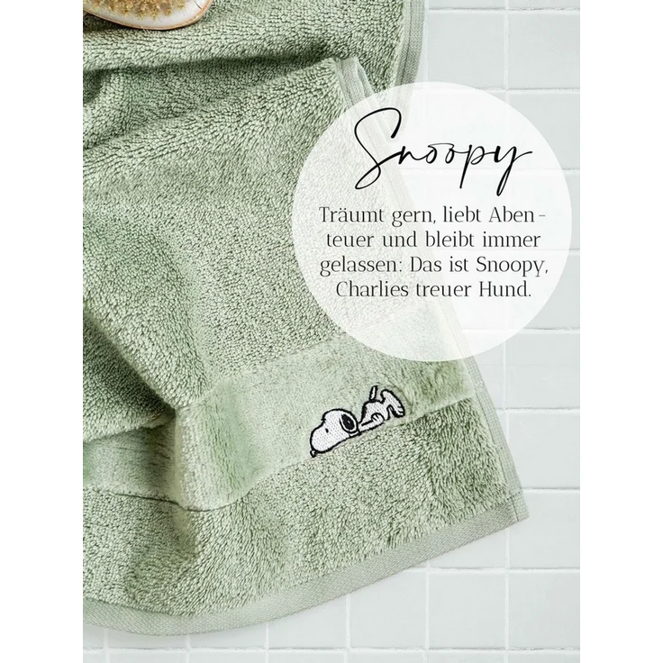 Vossen Gästehandtücher 2er Pack Gästehandtuch Sleepy Snoopy, Webfrottier (Packung, 6-St), Sleepy Snoopy: Sanfte Farben, kuschelweich & zum Wohlfühlen – Bild 4