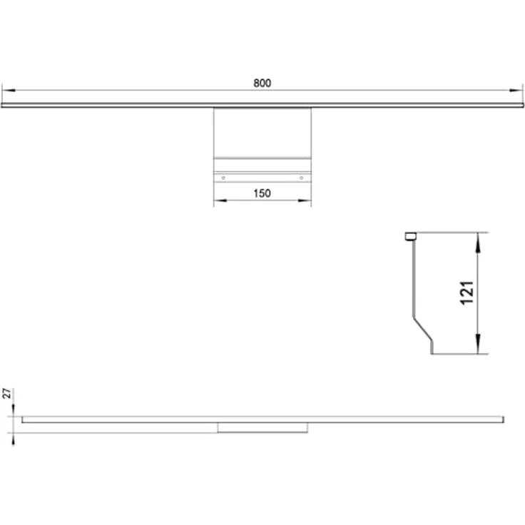 kalb Aufbauleuchte Eloria LED Spiegelschrankleuchte mit Energiebox 12VDC 230V Neutralweiß, an der Energiebox, Neutralweiß – Bild 7