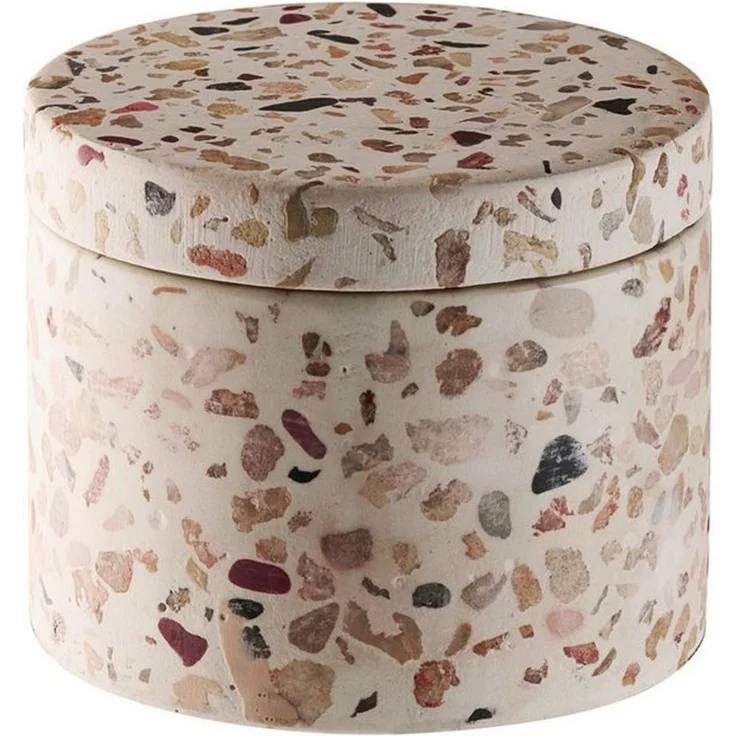 APS Butterdose 2er Set TERRAZZO, Steinzeug, (Set, 2-tlg), Beton, Ø 6 cm, H: 5 cm, 40 ml, Unikat – Bild 2