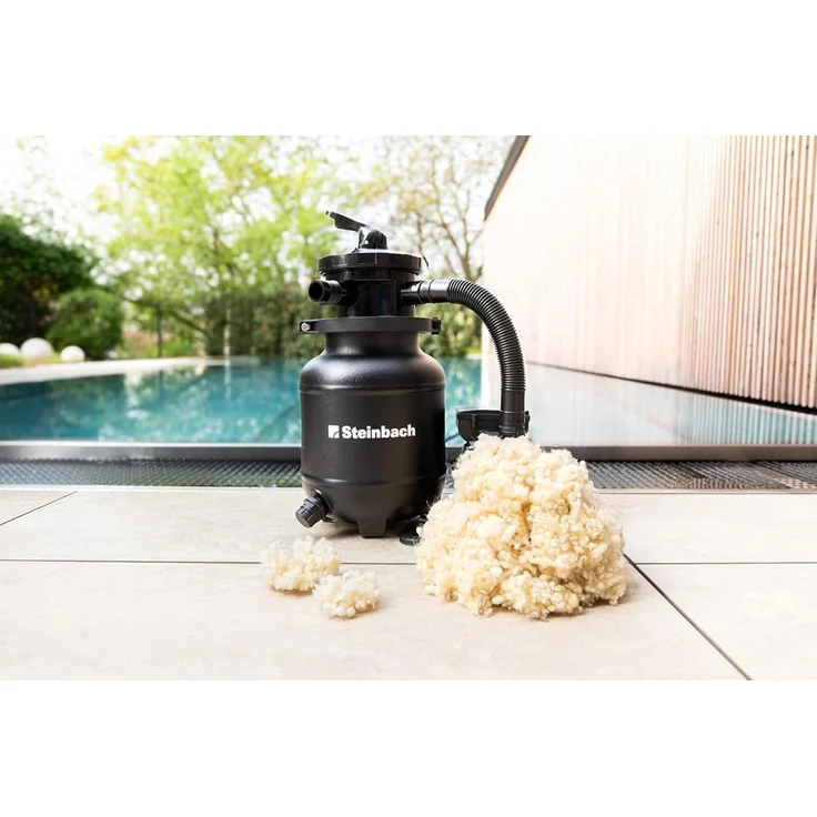 Steinbach | Filter Wool Flakes | 1400 g | ersetzt 50 kg Filtersand | 100% Schurwolle | Kompatibel mit Allen handelsüblichen Sandfilteranlagen | Salzwasser geeignet – Bild 2