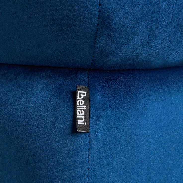 Pouf CALIENTE Samtstoff Marineblau – Bild 7