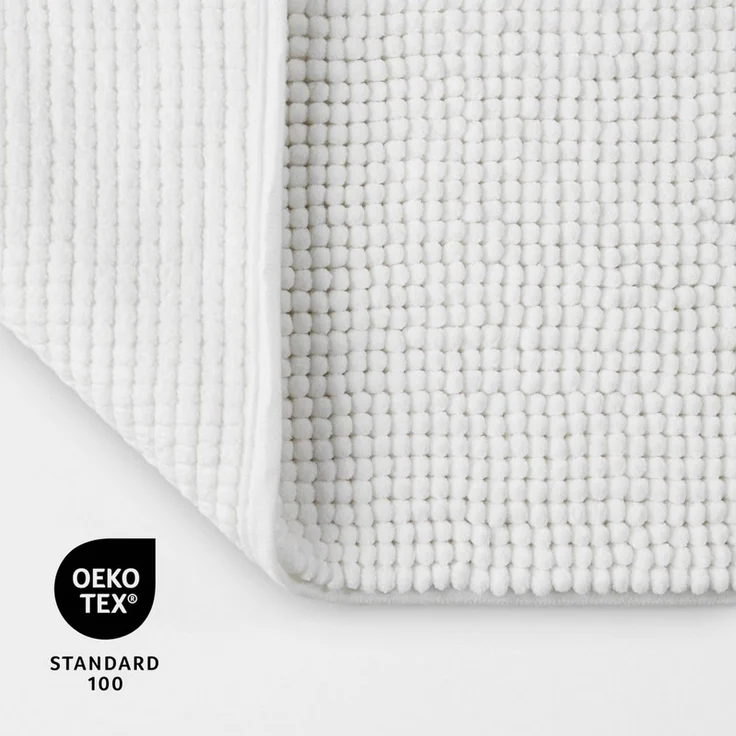 OTTO home Badematte Kaelan, weicher Chenille, Höhe 14 mm, rutschhemmend beschichtet, fußbodenheizungsgeeignet, Polyester, rechteckig, Badvorleger, Badteppich weiches Chenille, pastellfarben, Badezimmer – Bild 3