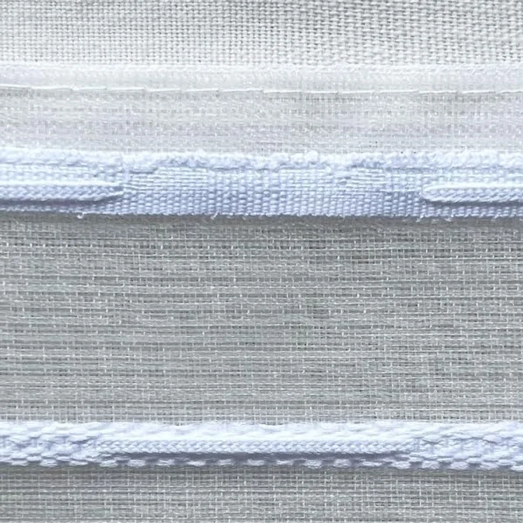 Delindo Lifestyle Gardine Serie Monique (2 St), Kräuselband, halbtransparent, Voile, Store mit dezenter Stickerei – Bild 4