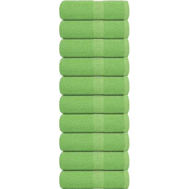 vidaXL Gästetücher FROGN 10 Stk. Apfelgrün 30x50 cm 360 g/m² 137021 – Bild 1