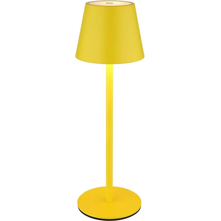 LED Tischlampe, gelb, Akku, CCT, Touchdimmer, Flaschenaufsatz – Bild 7