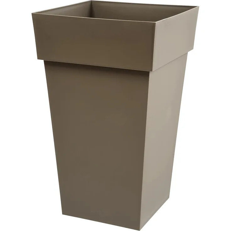 Blumentopf EDA Tuscan Taupe karriert Polypropylen (39 x 39 x 65 cm)