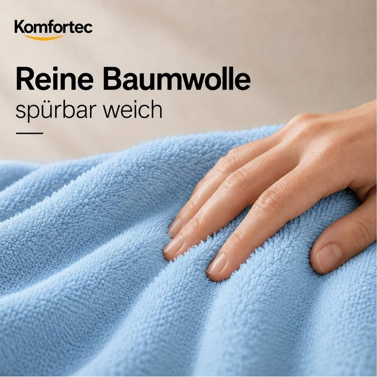 Komfortec Handtuch Set 50x100 cm aus 100 % Baumwolle, Frottee (Packung, 8-St), Handtücher Set, Weich, Towel – Bild 2
