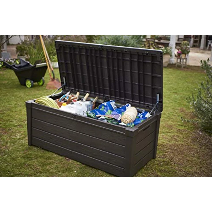 KETER Auflagenbox für Gartenauflagen & Outdoorkissen braun – Bild 9
